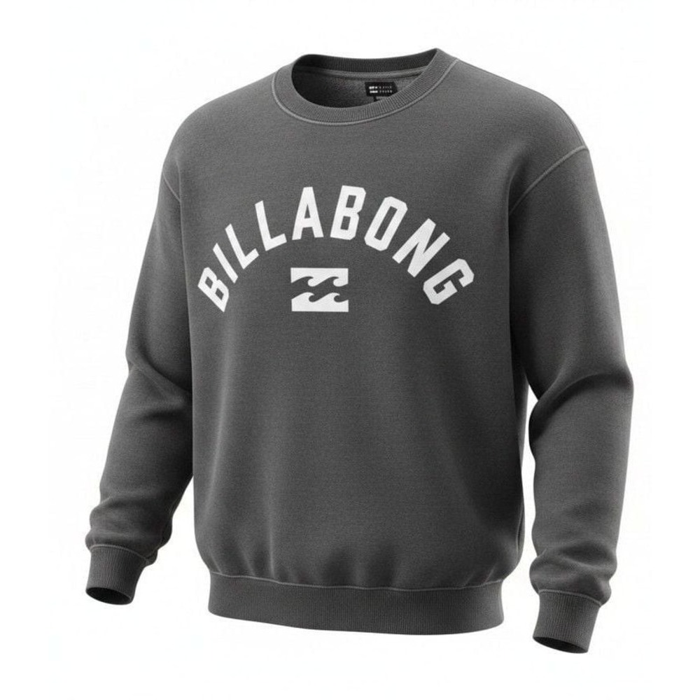 Billabong Mono Arch Crewneck Sweatshirt Blasted Blue 24B464504 Womens XS